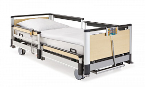 Универсальная общебольничная кровать с безопасным режимом низкого положения ложа Image 3